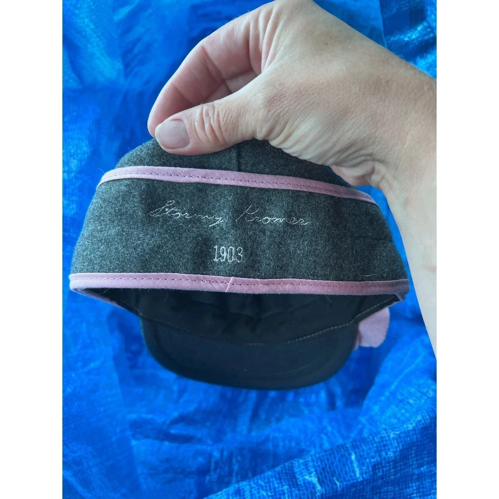 Gorpcore Womens Stormy Kromer Petal Cap Wool Hat Size 7 Gray Pink